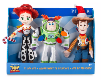 Disney Toy Story Holiday Plush Set Woody Buzz Wendy Toy New With Tag