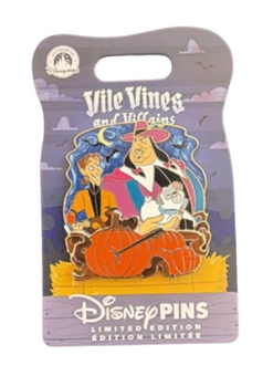 Disney Parks Captain Hook Vile Vines and Villains Limited Pin New With Card