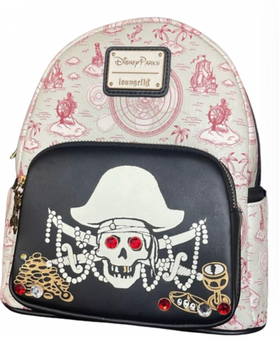 Disney Parks Pirates of the Caribbean Loungefly Mini Backpack New With Tag