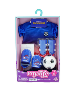 My Life As Blue Soccer Fashion 7-Piece Set for 18-Inch Dolls New With Box