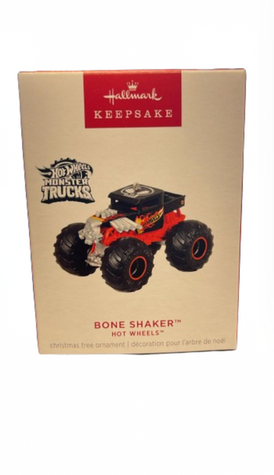 Hallmark 2024 Keepsake Hot Wheels Monster Trucks Bone Shaker Ornament New w Box
