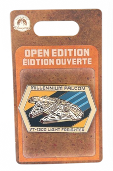 Disney Parks Millennium Falcon Star Wars YT-1300 Light Freighter Pin New W Card