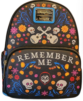 Disney Parks Pixar Coco Remember Me Miguel Loungefly Mini Backpack New with Tag
