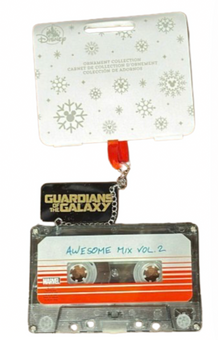 Disney Parks Galaxy Awesome Mix Vol 2 Cassette Sketchbook Christmas Ornament New