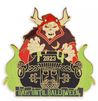Disney Parks Halloween 2023 Horned King Jumbo Pin Black Cauldron New with Box