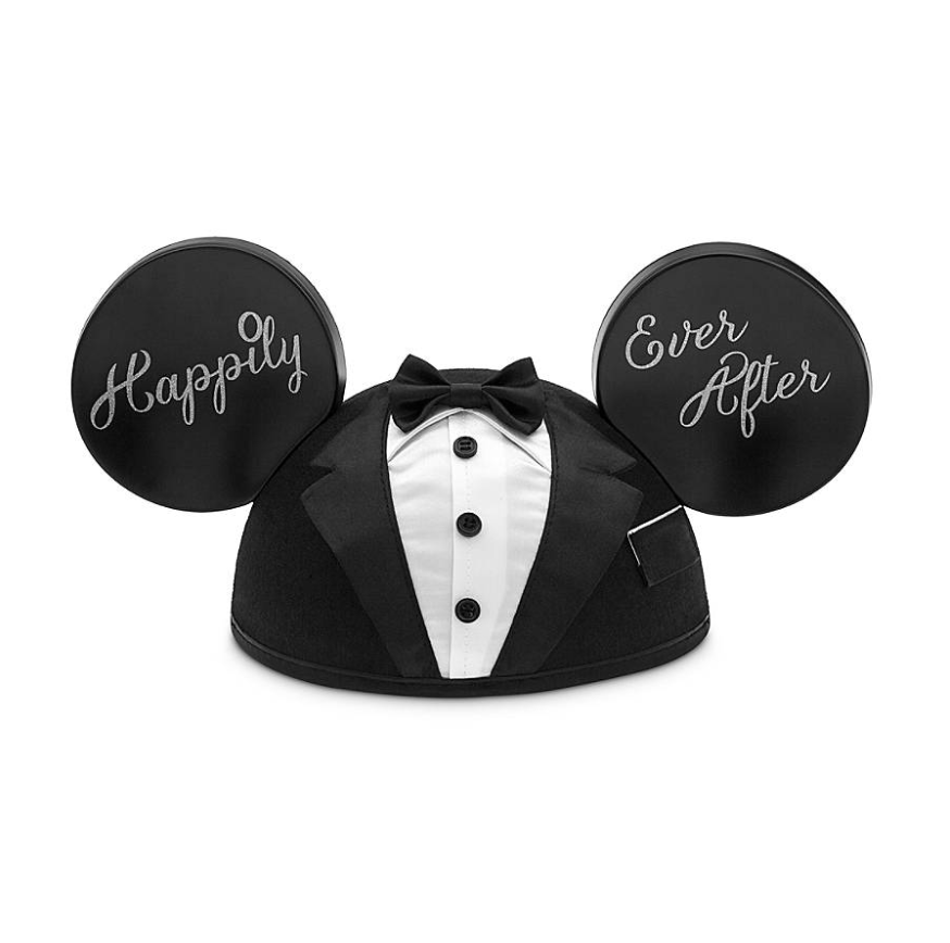Disney Parks Mickey Mouse Groom Happily Ever After Ear Hat New with Tag