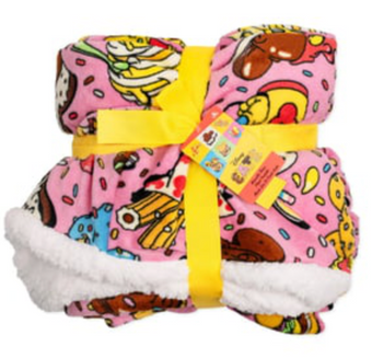 Disney Parks EATS Wearable Throw Plaid Blanket New With Tag