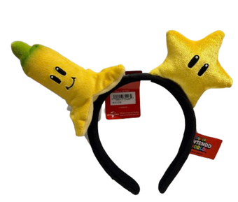 Universal Studios Super Nintendo World Banana Superstar Headband Plush New W Tag