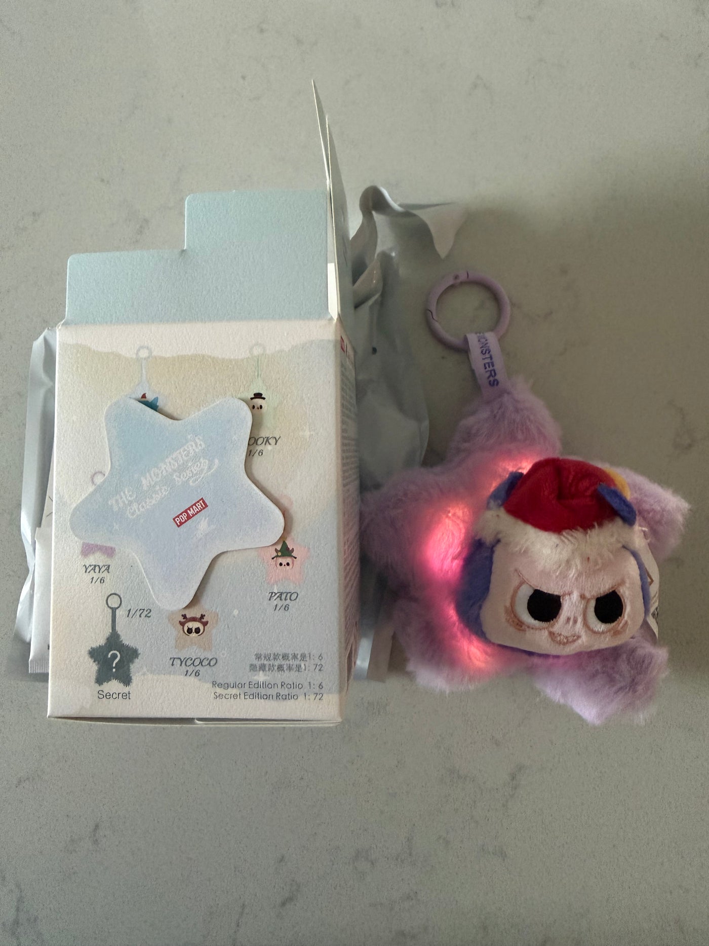 Pop Mart Labubu The Monsters Classic Sparkly Pendant Yaya Plush USA SELLER New