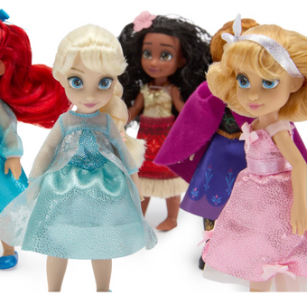 Disney Parks Once Upon a Story Mini Doll Gift Set Anna Elsa Rapunzel Ariel Belle