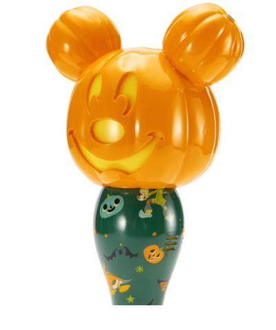 Disney Parks Mickey Pumpkin Jack-o'-Lantern Halloween Light-Up Bubble Wand New