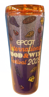 Disney Parks Epcot Food & Wine 2025 Festival Figment Purple Tumbler New With Tag