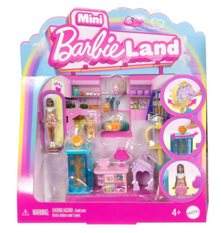 Barbie Mini BarbieLand Collectible Pet Boutique Playset Doll New with Tag