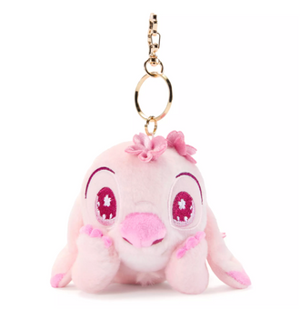 Disney Store Japan Stitch Sakura Plush Keychain New with Tag