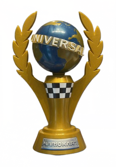 Universal Studios Super Nintendo World Mario Kart Universal Cup Trophy New W Tag
