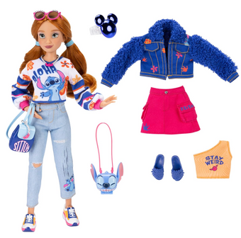 Disney ily 4EVER Inspired Stitch Red Hair Fashion Doll Accessories Two Outfits