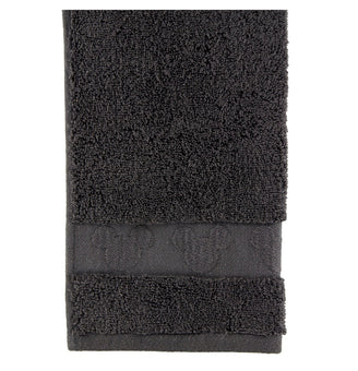 Disney Parks Mickey Icon Cotton Wash Cloth Set of 4 Gray New With Tags