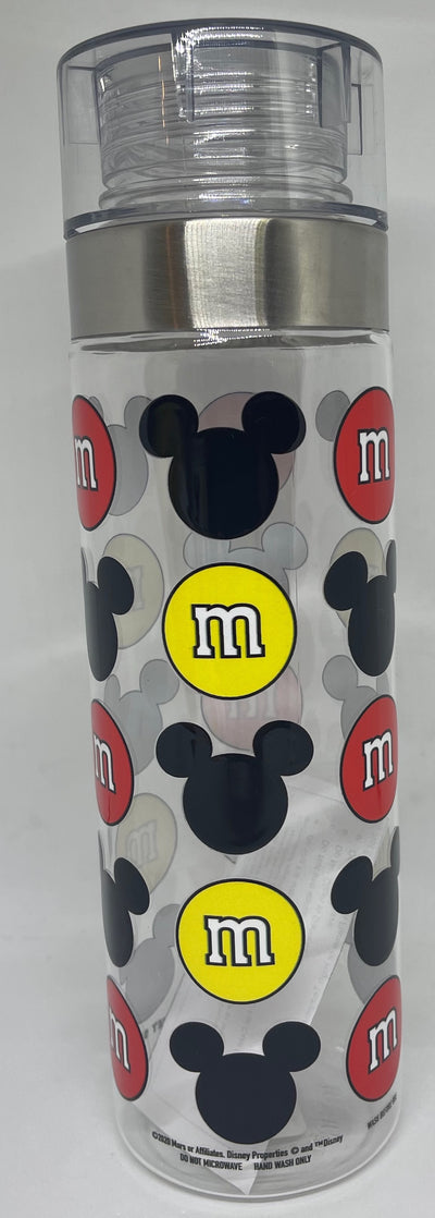 Disney Springs M&M's World Red and Yellow Mickey Icons Bottle New