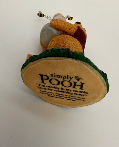 Disney Store Simply Pooh Winnie I'm Rumbly in my Tumbly Figurine New with Box