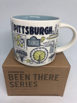 Starbucks Been There Pennsylvania Pittsburg Ceramic Coffee Mug New with Box
