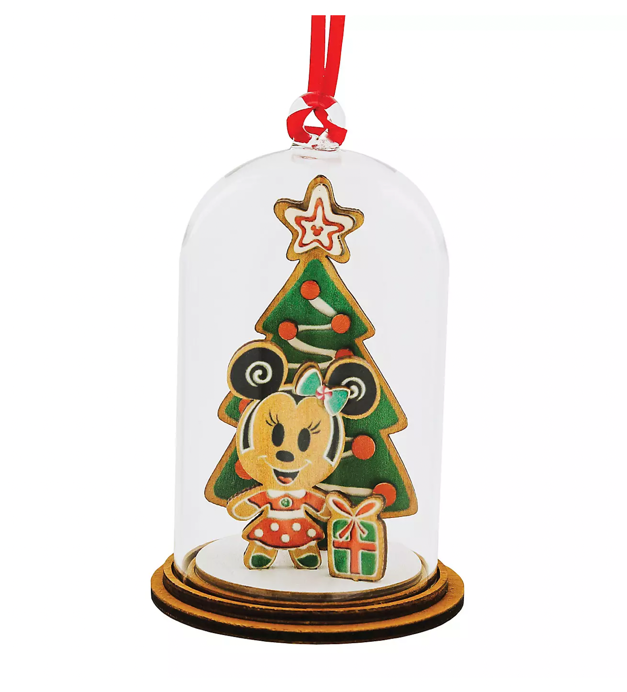 Disney Enchanting Minnie Mouse Merry Christmas Gingerbread Ornament New