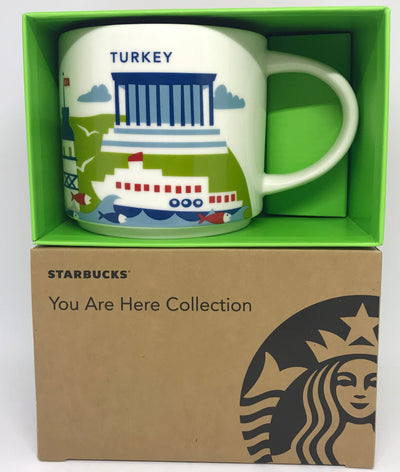 Starbucks You Are Here Collection Turkey Ceramic Coffee Mug New W Box