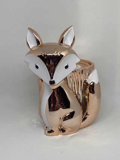 Bath and Body Works 2021 Pedestal Fox 3 Wick Candle Holder New
