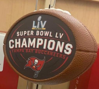 Hallmark 2021 NFL Tampa Bay Buccaneers Super Bowl LV Christmas Ornament New Box