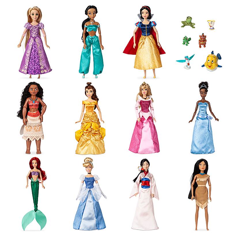 Disney Store Princess Classic Doll Collection Gift Set New with Box