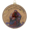 Robert Stanley Nativity Disc Glass Christmas Ornament New with Tag