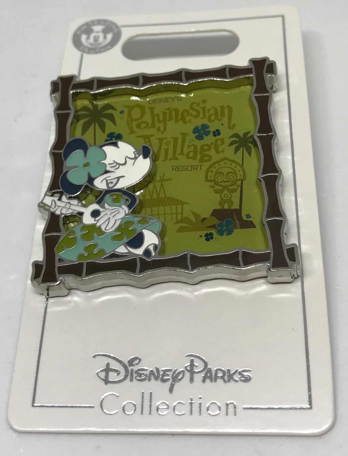 Disney Parks Polynesian Village Resort Minnie Aloha Pin New with Card