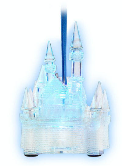 Disney Parks WDW Cinderella Light Up Color Changing Castle Ornament New With Tag