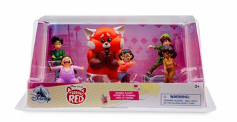 Disney Turning Red Figurine Playset 6 Figure Toy Mei Panda Miriam Priya Abby New