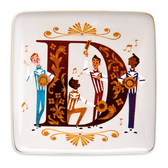 Disney Parks ABC Letters D is for Dapper Dans Ceramic Trinket Box New