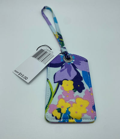 Vera Bradley Factory Style Luggage Tag Cotton Marian Floral New with Tag