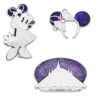 Disney Minnie Mouse The Main Attraction Pin Set Space Mountain New with Card