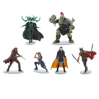 Disney Store Thor Ragnarok Figure Play Set 6 Playset Cake Topper New with box