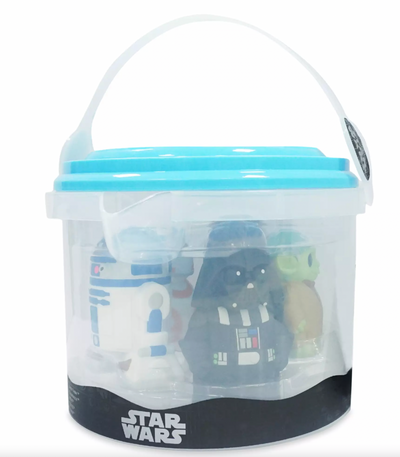 Disney Star Wars Bath Set Bucket Bath Toy Darth Vader Chewbacca Yoda R2-D2 BB-8