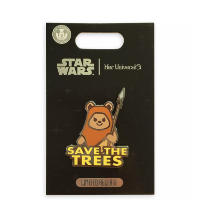 Disney Star Wars Wicket Save the Trees Her Universe Limited Pin New with Card