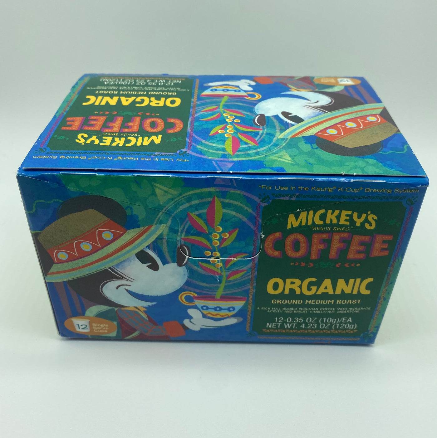 Disney Mickey's Really Swell Coffee Organic 12 Keurig K-Cup New with Box