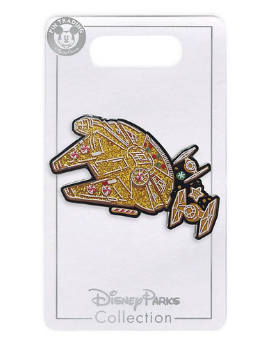Disney Star Wars Millennium Falcon Christmas Holiday Pin New with Card
