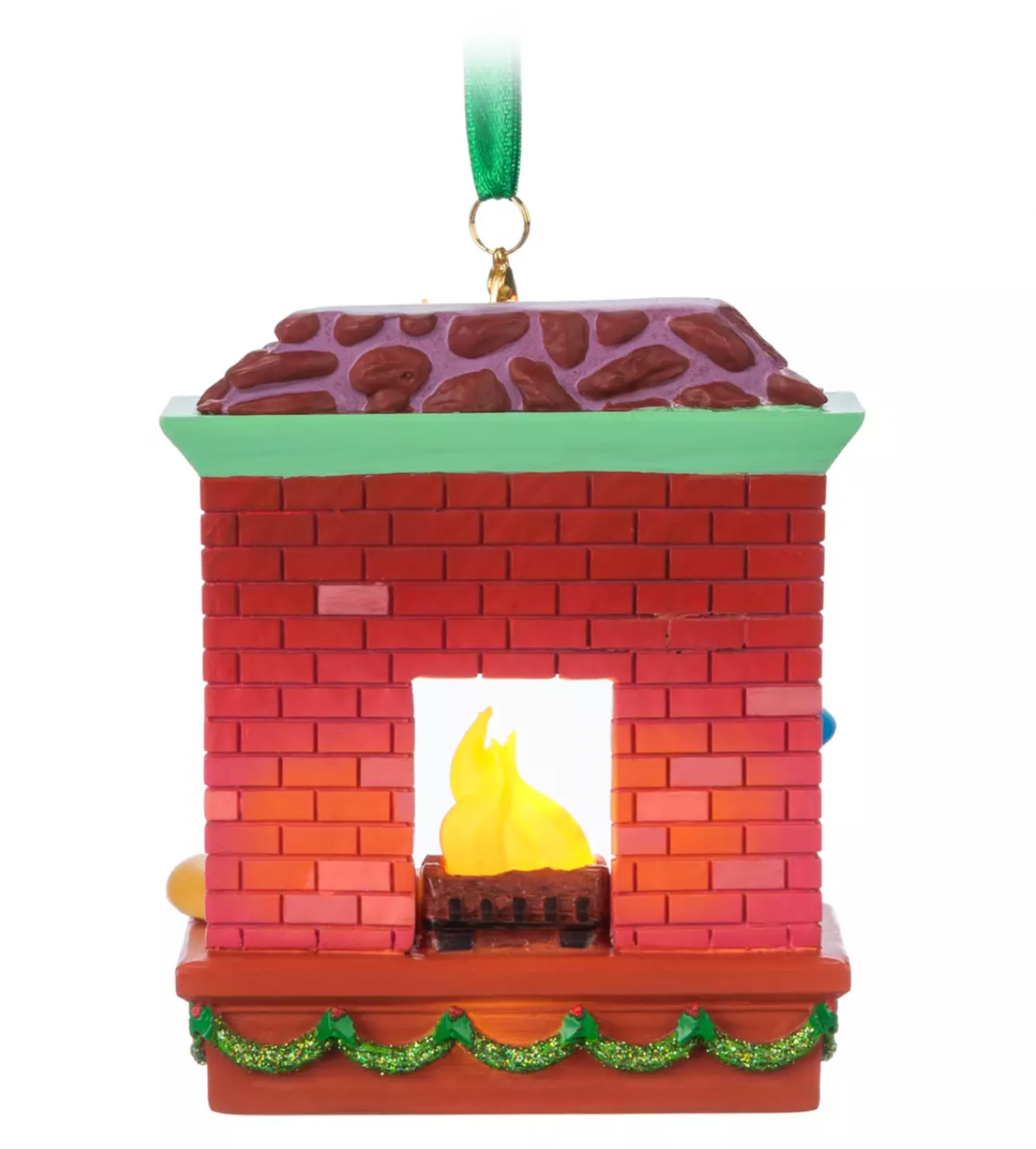 Disney Sketchbook Mickey Minnie Fire Light-Up Christmas Ornament New with Tag