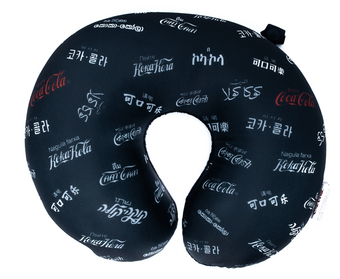 Authentic Coca-Cola Languages Travel Pillow New with Tags