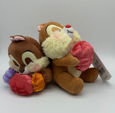 Disney Store Japan Spring Sleeping Chip 'n Dale with Berries Plush New with Tag