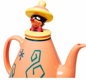 Disney Alice in Wonderland Mad Tea Party Teapot Figural Lid With Dormouse New