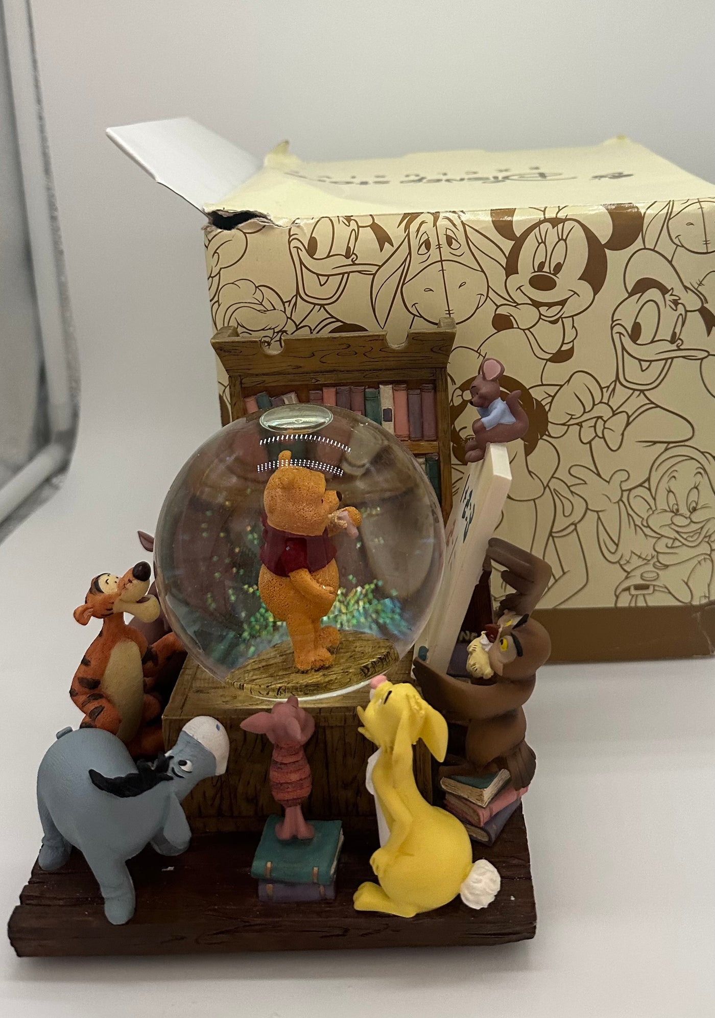 Disney Store Exclusive Winnie the Pooh and Friends Musical Snowglobe New w Box