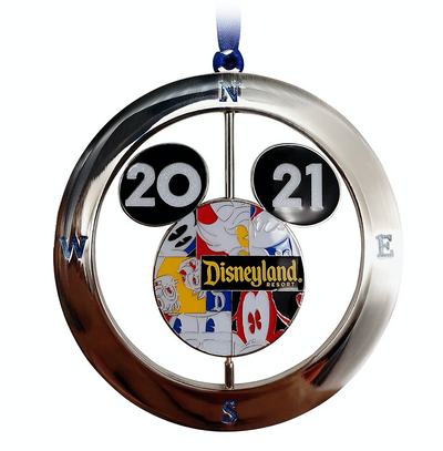 Disney Parks Disneyland 2021 Mickey Friends Metal Spinner Ornament New with Tag