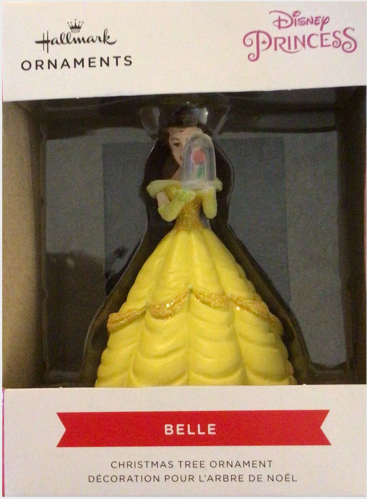 Hallmark 2021 Disney Princess Belle Rose Christmas Ornament New With B – I  Love Characters