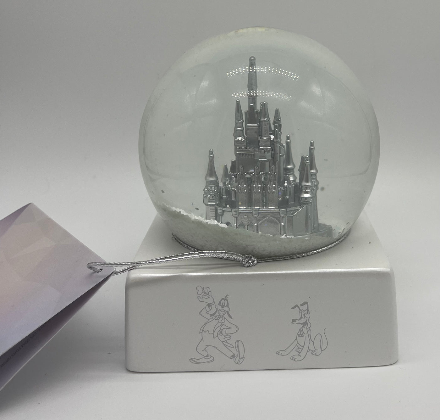 Disney 100 Years of Wonder Walt Disney World Cinderella Castle Snowglobe New Tag
