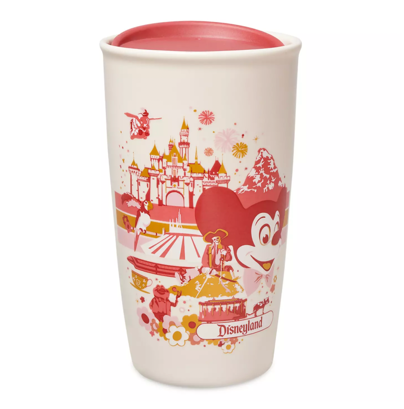 Disney Parks Disneyland Starbucks Ceramic Travel Tumbler New